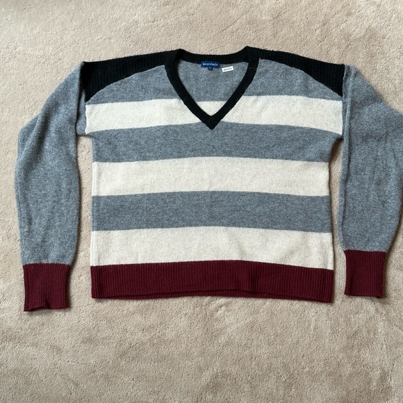 Sweaters - Striped Cashmere Sweater, EUC